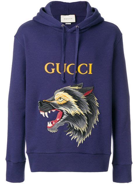 gucci wolf hoodie|women's gucci sweatsuit.